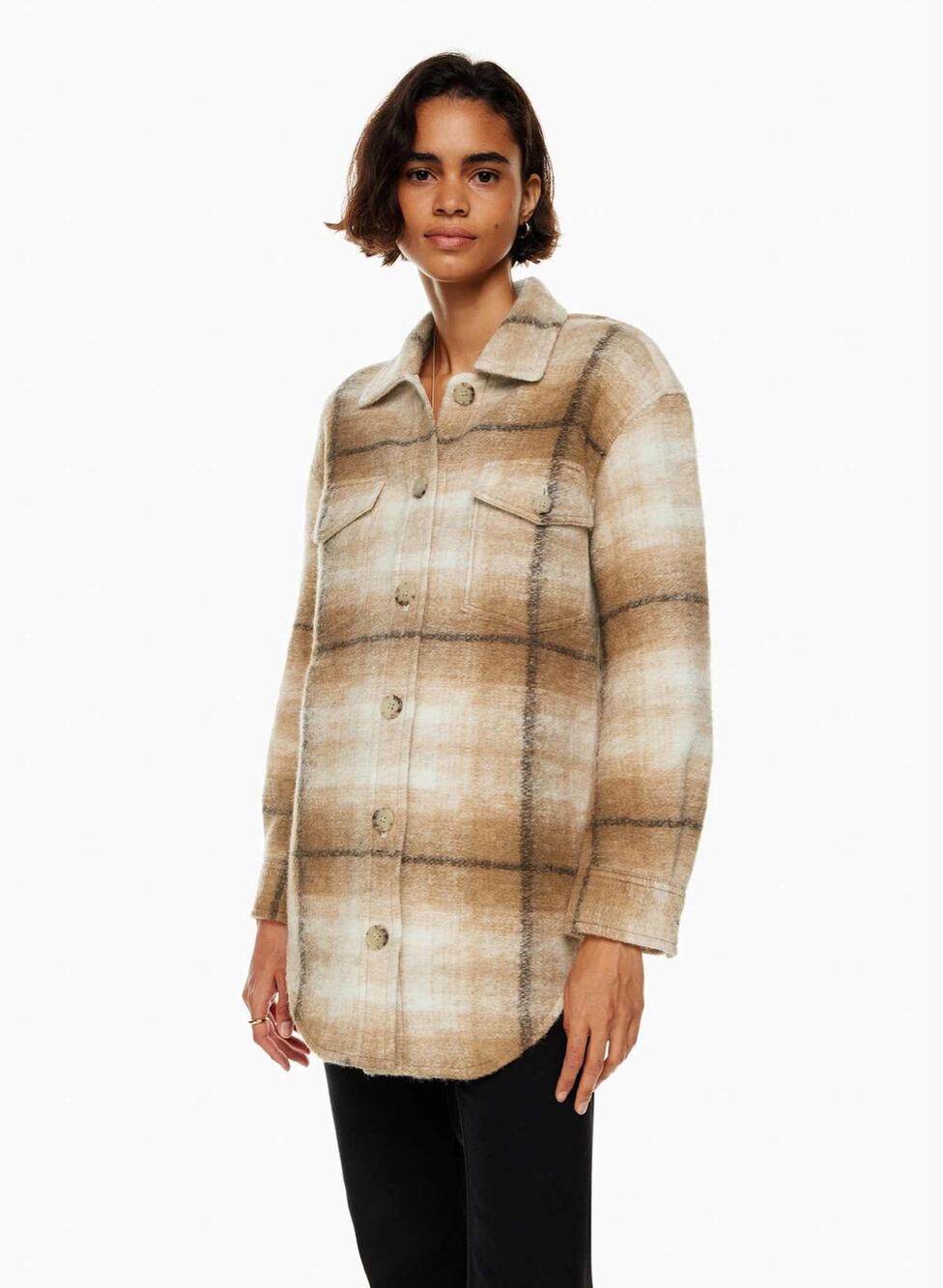 Wilfred free The Ganna™ Shirt Jacket Elaine Wht/ Wrm Bge size XS